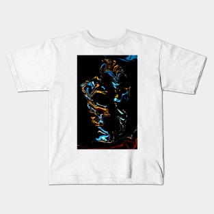 BLUE AND BLACK Kids T-Shirt